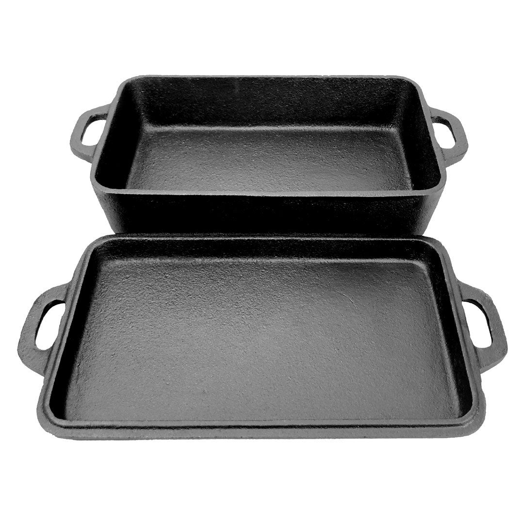 ALL’GRILL Casserole, mit Deckel 22x13x5cm geöffnet