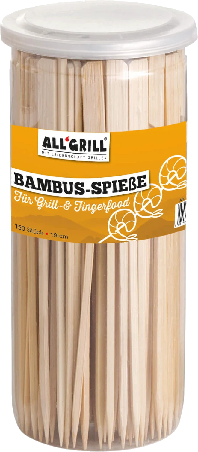 ALL’GRILL Bambus Spieße, 150Stk. 19cm