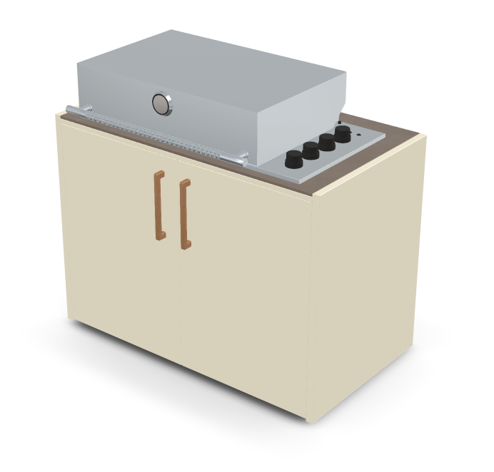 Brabura Box-Q 4-Brenner Edelstahl