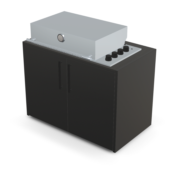 Brabura Box-Q 4-Brenner Edelstahl