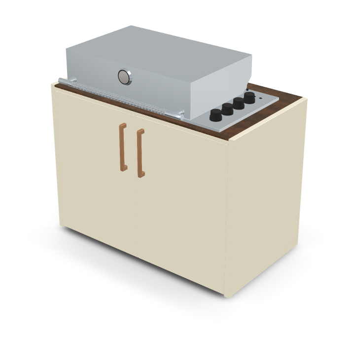 Brabura Box-Q 4-Brenner Edelstahl