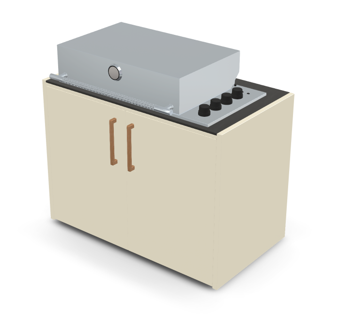 Brabura Box-Q 4-Brenner Edelstahl