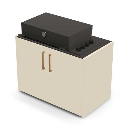 Brabura Box-Q 4-Brenner schwarz | Neuestes Edelstahlmodell