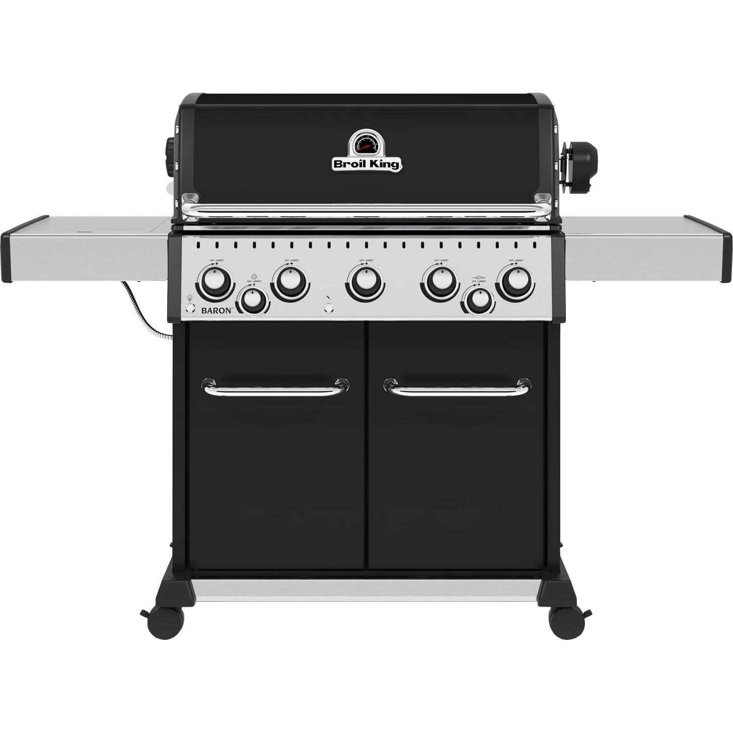 Broil King Baron 590 Schwarz Gasgrill in Frontansicht