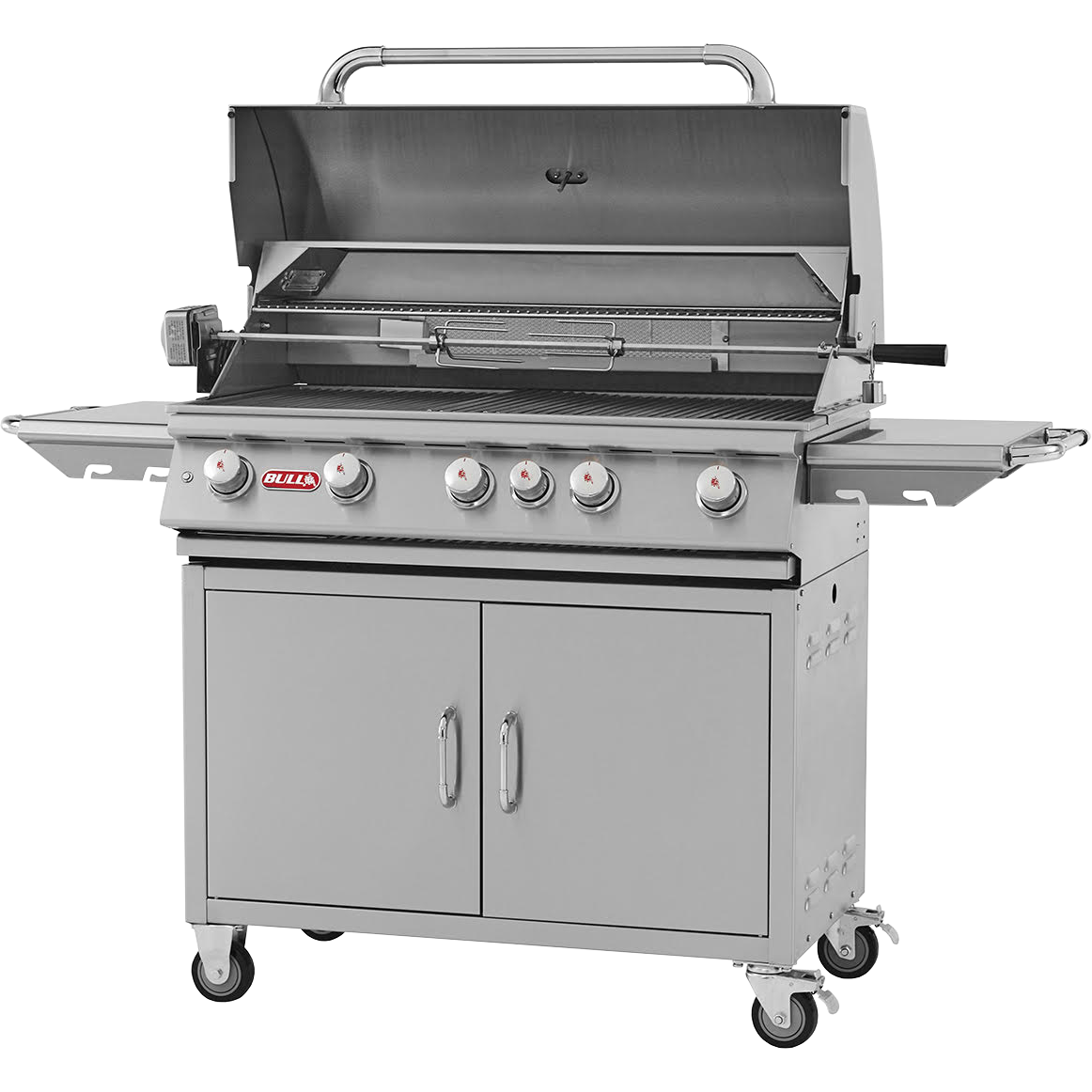 Bull Brahma High-End-Gasgrill mit offener Klappe