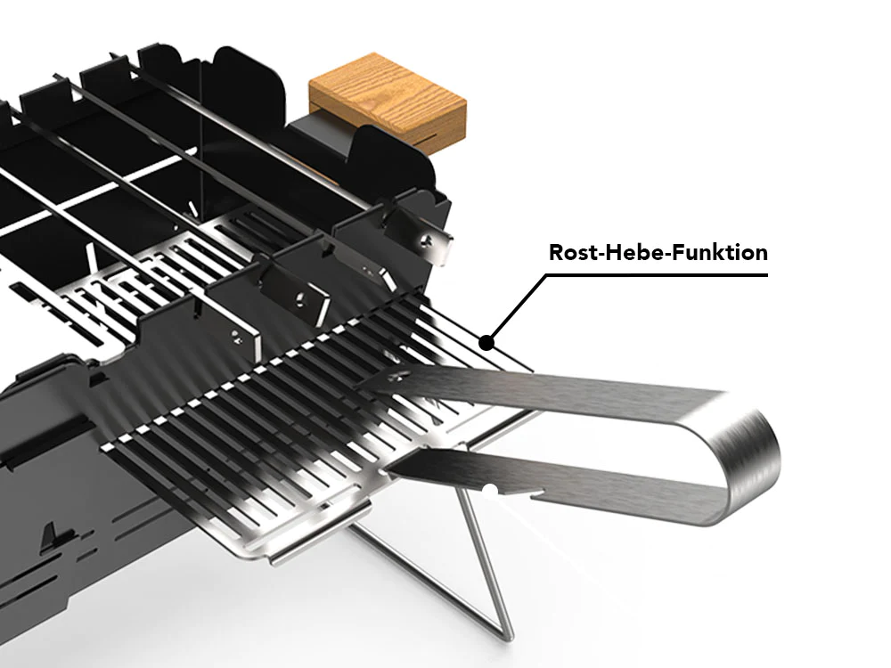 Funktionsweise Knister Grillzange