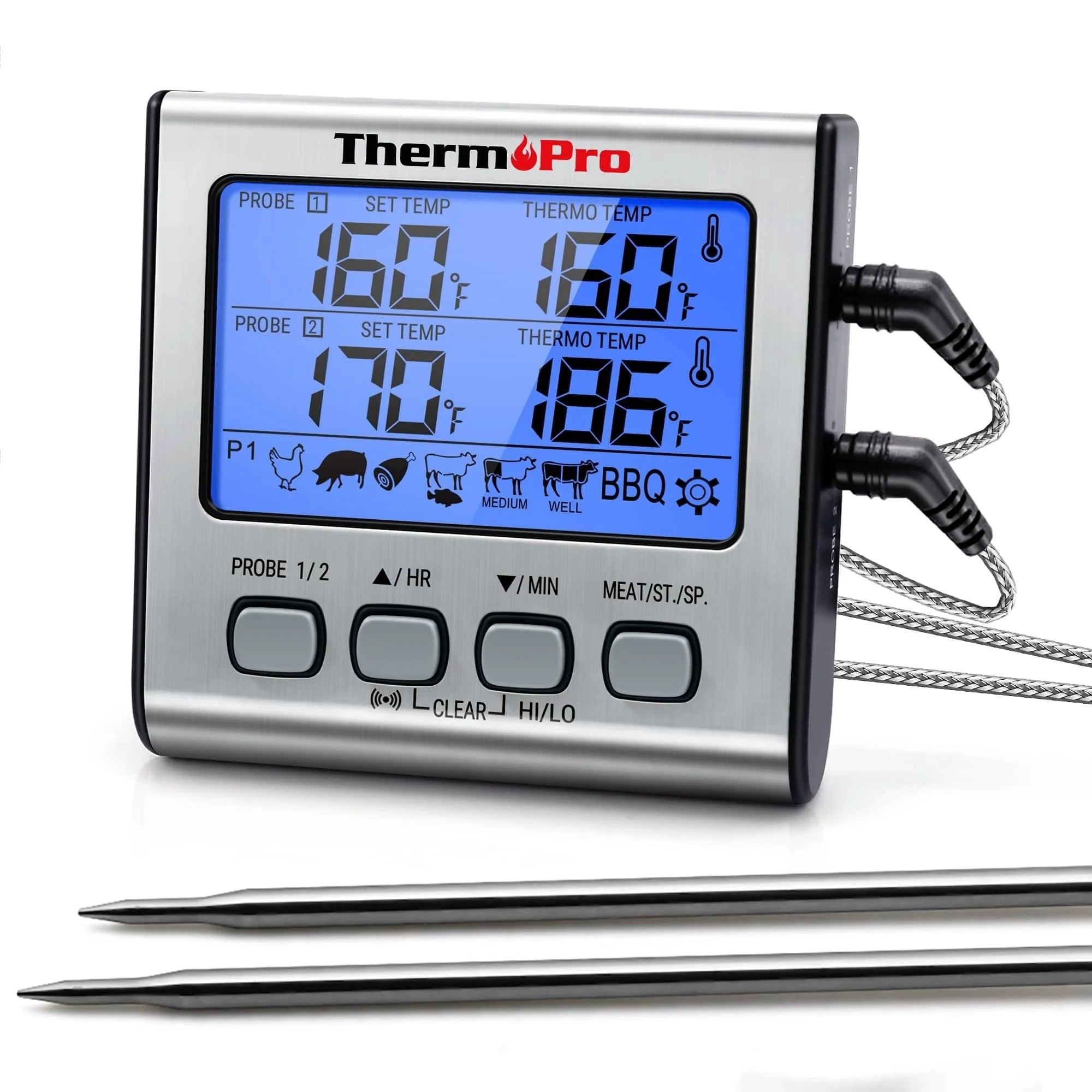 Produktbild ThermoPro TP17 Fleischthermometer, 2 Messfühler