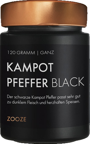 Produktbild Zooze Kampot Pfeffer Schwarz, 120g