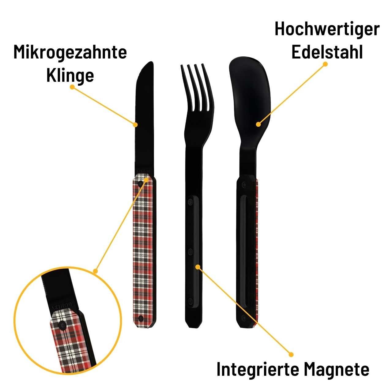 Akinod Besteck, 12h34 Roter Tartan - Grillstar.deAkinod Besteck, 12h34 Roter TartanAkinodGrillstar.deA01B000223661190022783