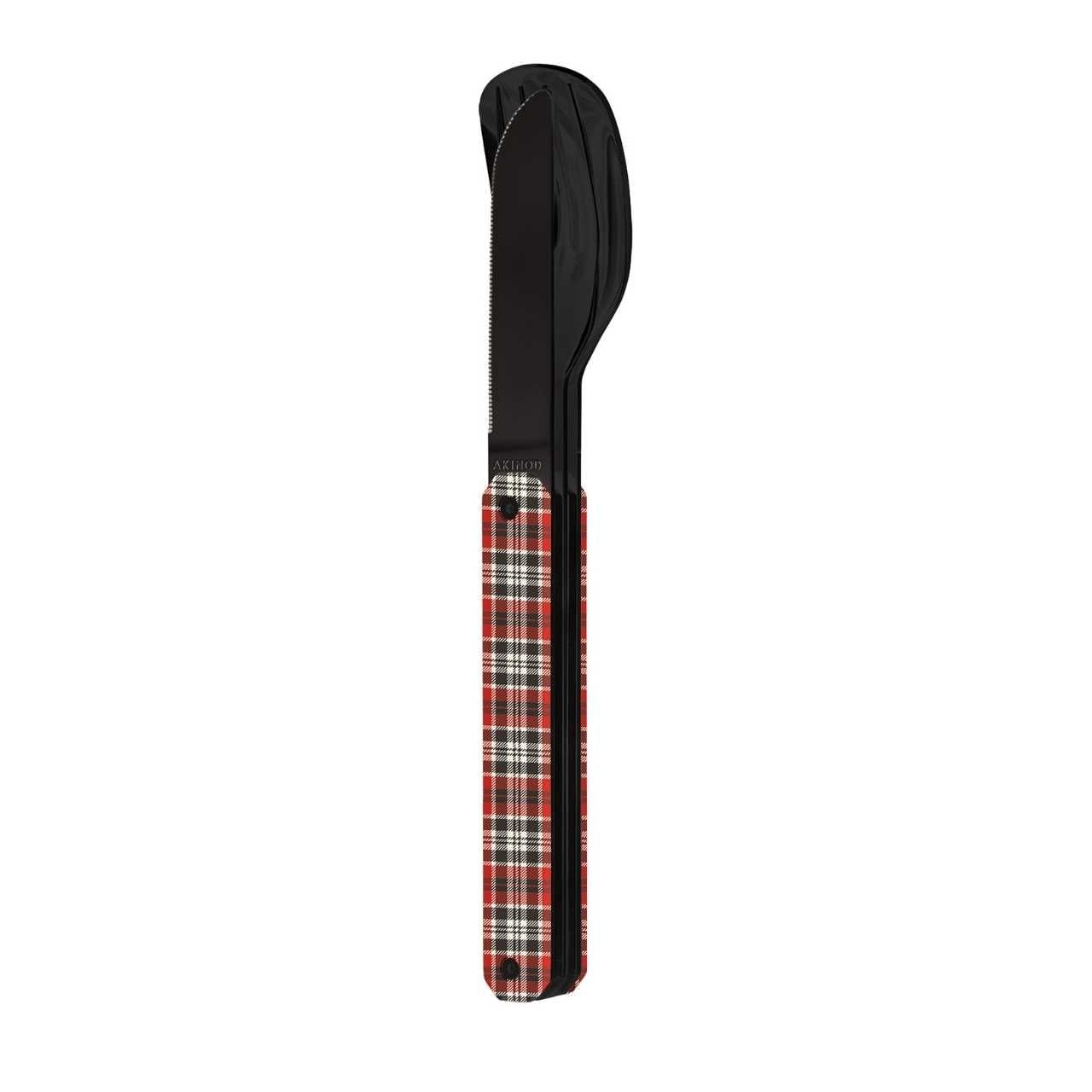 Akinod Besteck, 12h34 Roter Tartan - Grillstar.deAkinod Besteck, 12h34 Roter TartanAkinodGrillstar.deA01B000223661190022783