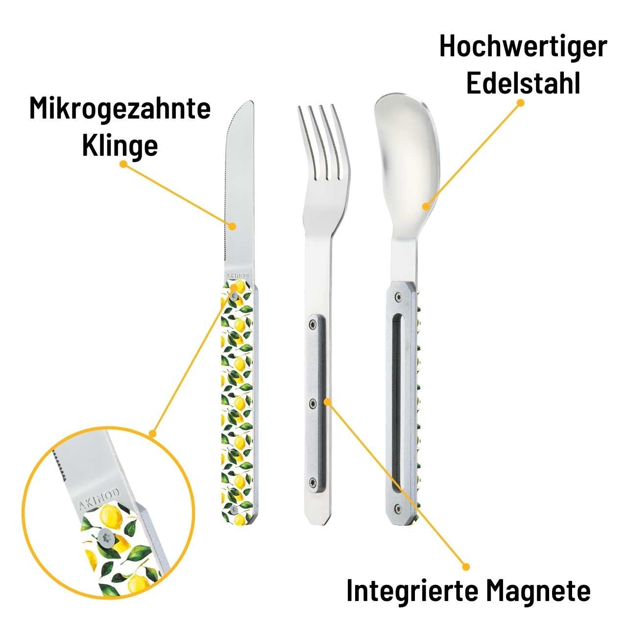 Akinod Besteck, 12h34 Zitronen