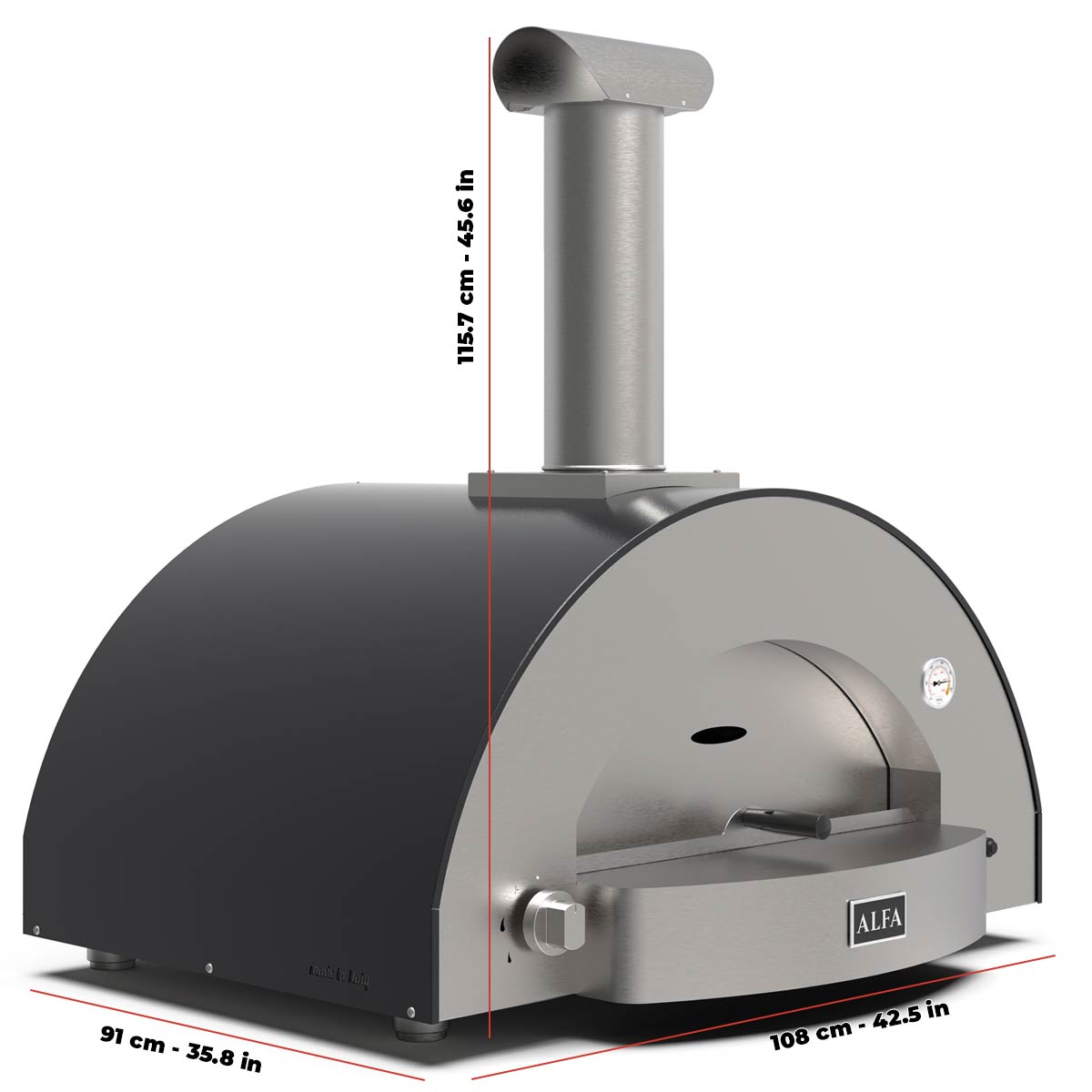 Alfa Forni Classico 4 Pizze, Gas/Hybrid, Grau - Grillstar.deAlfa Forni Classico 4 Pizze, Gas/Hybrid, GrauAlfa ForniGrillstar.de