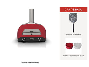 Alfa Forni EVO Hybrid-Pizzaofen Flüssiggas (LPG)/Holz, Rubin Rot - Grillstar.deAlfa Forni EVO Hybrid-Pizzaofen Flüssiggas (LPG)/Holz, Rubin RotPizzaofenAlfa ForniGrillstar.de