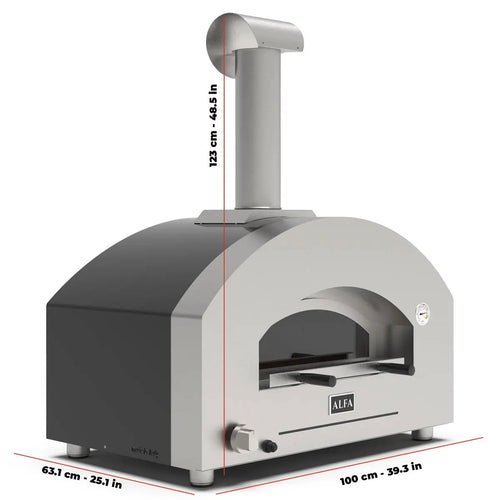 Alfa Forni Futuro 2 Pizze, Gas/Hybrid, Silber Schwarz - Grillstar.deAlfa Forni Futuro 2 Pizze, Gas/Hybrid, Silber SchwarzAlfa ForniGrillstar.de