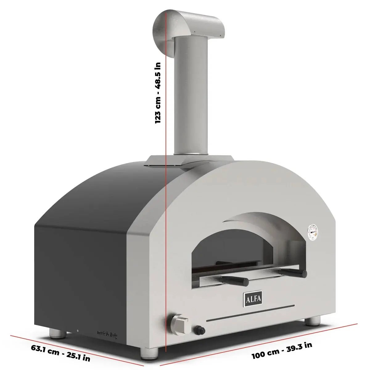 Alfa Forni Futuro 2 Pizze, Gas/Hybrid, Silber Schwarz - Grillstar.deAlfa Forni Futuro 2 Pizze, Gas/Hybrid, Silber SchwarzPizzaofenAlfa ForniGrillstar.de