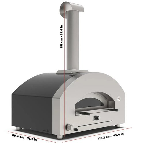 Alfa Forni Futuro 4 Pizze, Gas/Hybrid, Silber Schwarz - Grillstar.deAlfa Forni Futuro 4 Pizze, Gas/Hybrid, Silber SchwarzAlfa ForniGrillstar.de