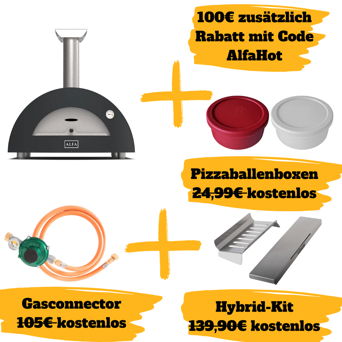 Alfa Forni Moderno 2 Pizze, Gas/Hybrid, Grau SPARBUNDLE - Grillstar.deAlfa Forni Moderno 2 Pizze, Gas/Hybrid, Grau SPARBUNDLEAlfa ForniGrillstar.de