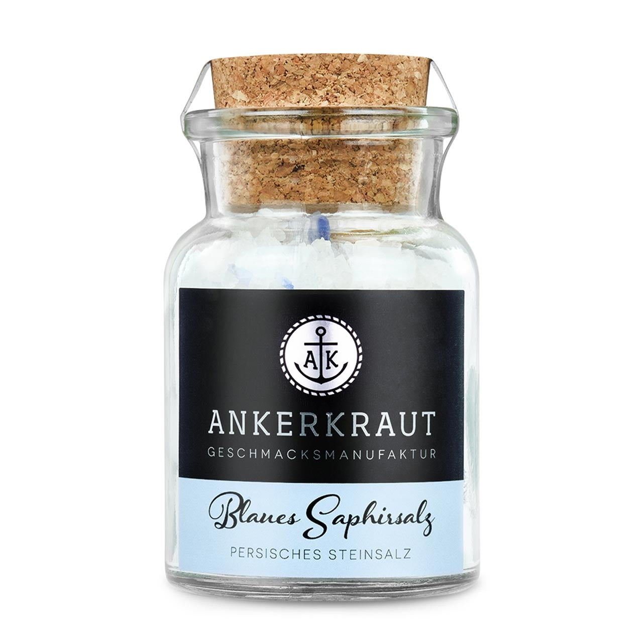 Ankerkraut Blaues Saphirsalz, 170g Korkenglas