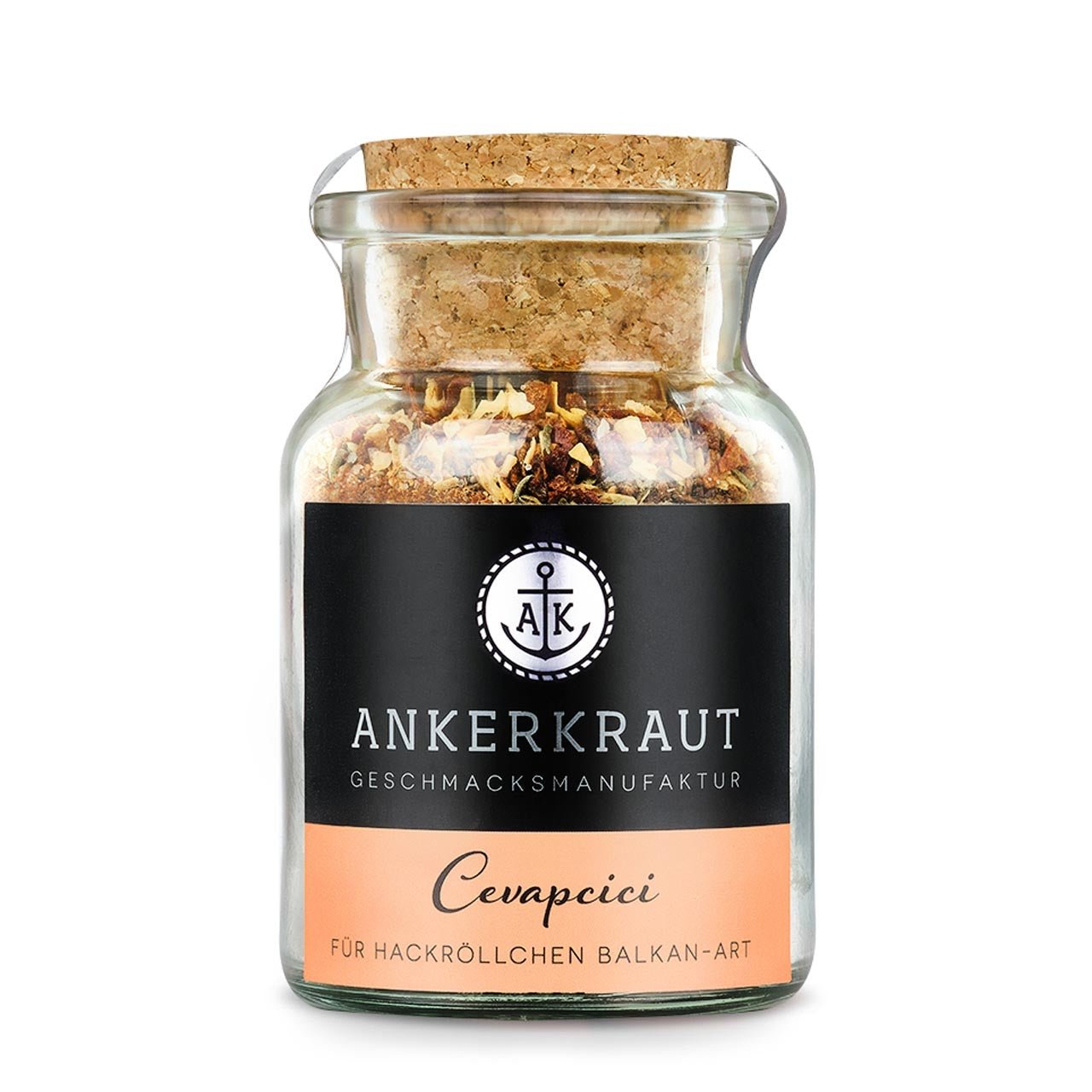 Ankerkraut Cevapcici Gewürz, 90g Korkenglas - Grillstar.deAnkerkraut Cevapcici Gewürz, 90g KorkenglasAnkerkrautGrillstar.de40629888411254062988841125