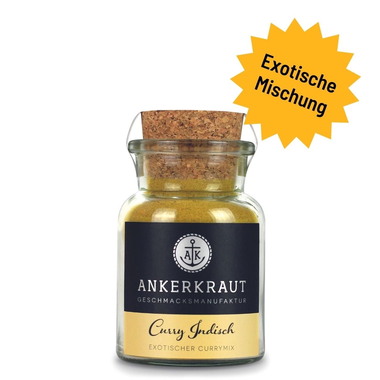 Ankerkraut Curry Indisch, 70g Korkenglas - Grillstar.deAnkerkraut Curry Indisch, 70g KorkenglasAnkerkrautGrillstar.de42603478901604260347890160