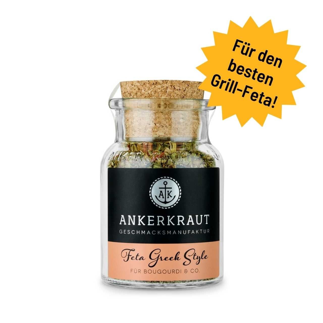 Ankerkraut Feta Greek Style, 55g Korkenglas - Grillstar.deAnkerkraut Feta Greek Style, 55g KorkenglasAnkerkrautGrillstar.de40629880128224062988012822