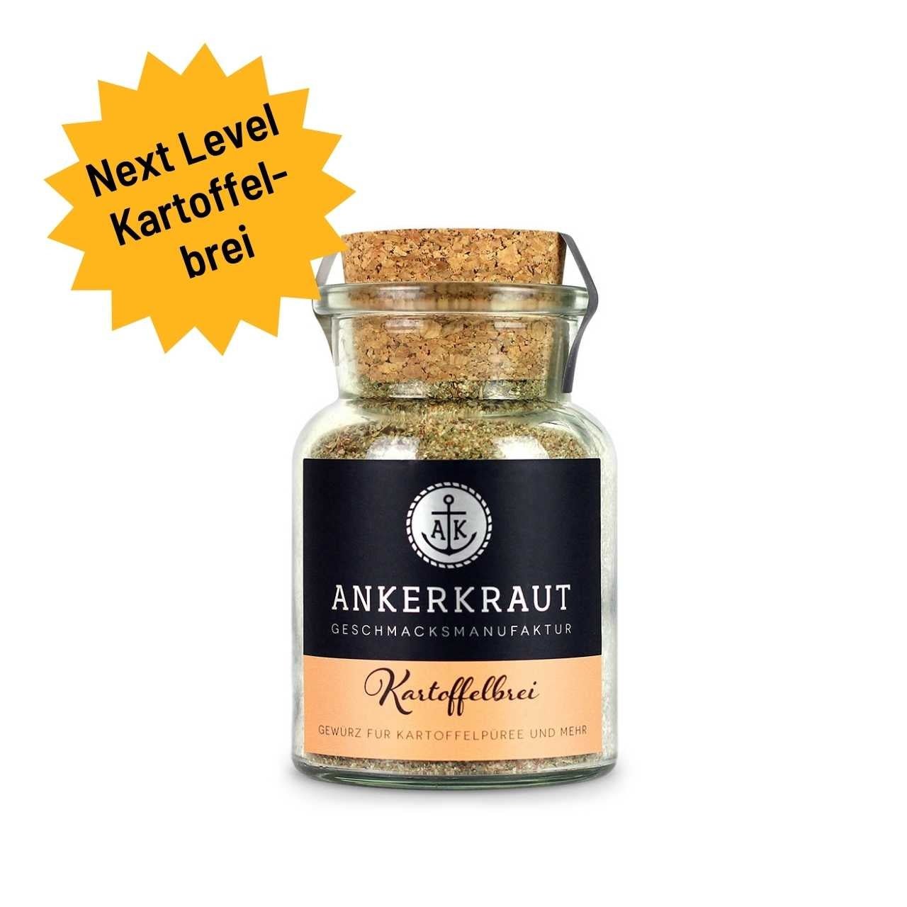 Ankerkraut Kartoffelbrei Gewürz, 80g Korkenglas - Grillstar.deAnkerkraut Kartoffelbrei Gewürz, 80g KorkenglasAnkerkrautGrillstar.de42603478986614260347898661