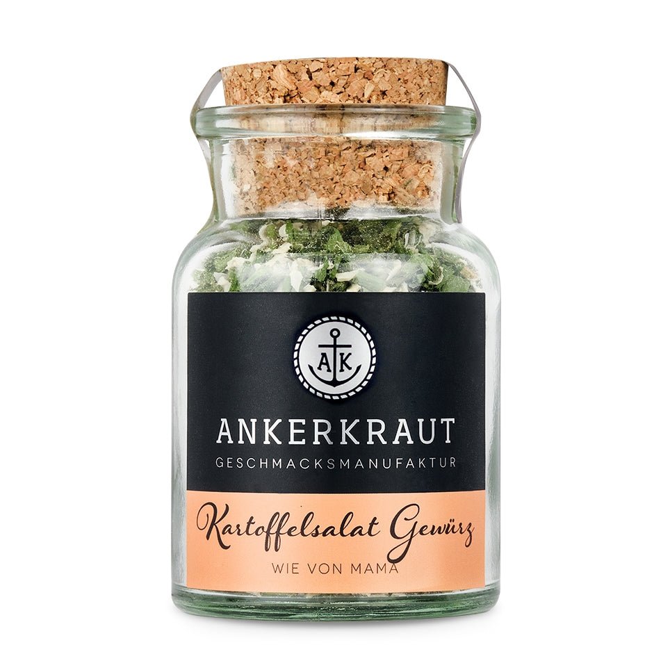 Ankerkraut Kartoffelsalat Gewürz, 55g Korkenglas - Grillstar.deAnkerkraut Kartoffelsalat Gewürz, 55g KorkenglasAnkerkrautGrillstar.de40629888401974062988840197