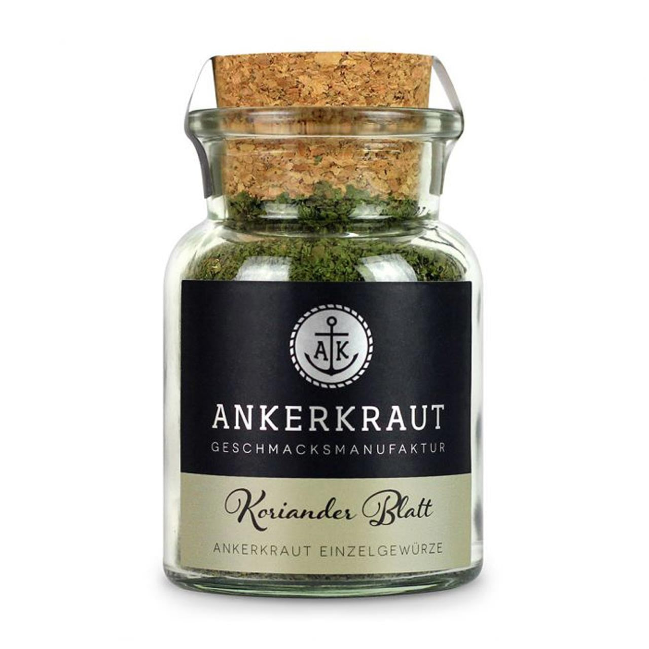 Ankerkraut Korianderblatt - gerebelt, 25g Korkenglas