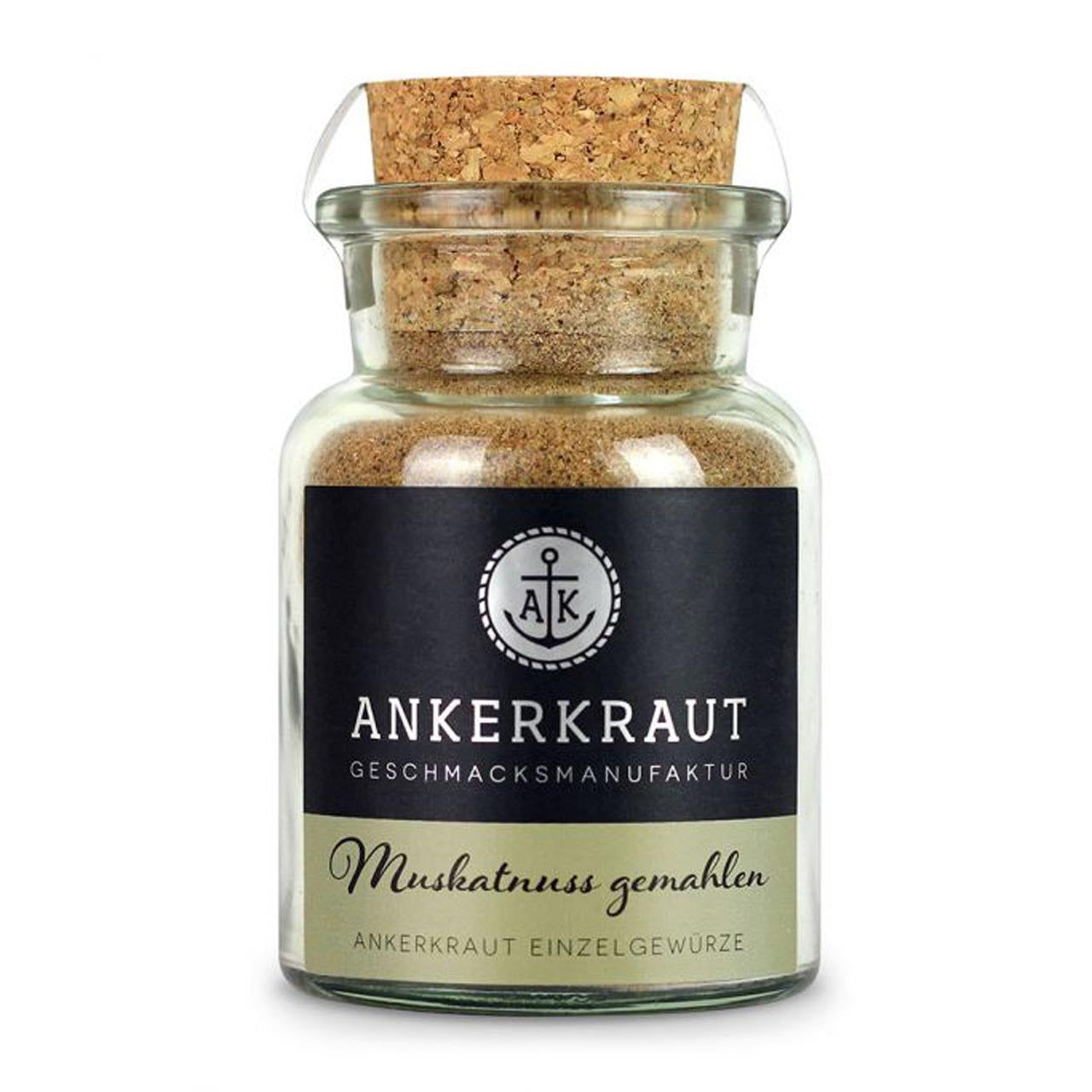 Ankerkraut Muskatnuss - gemahlen, 65g Korkenglas