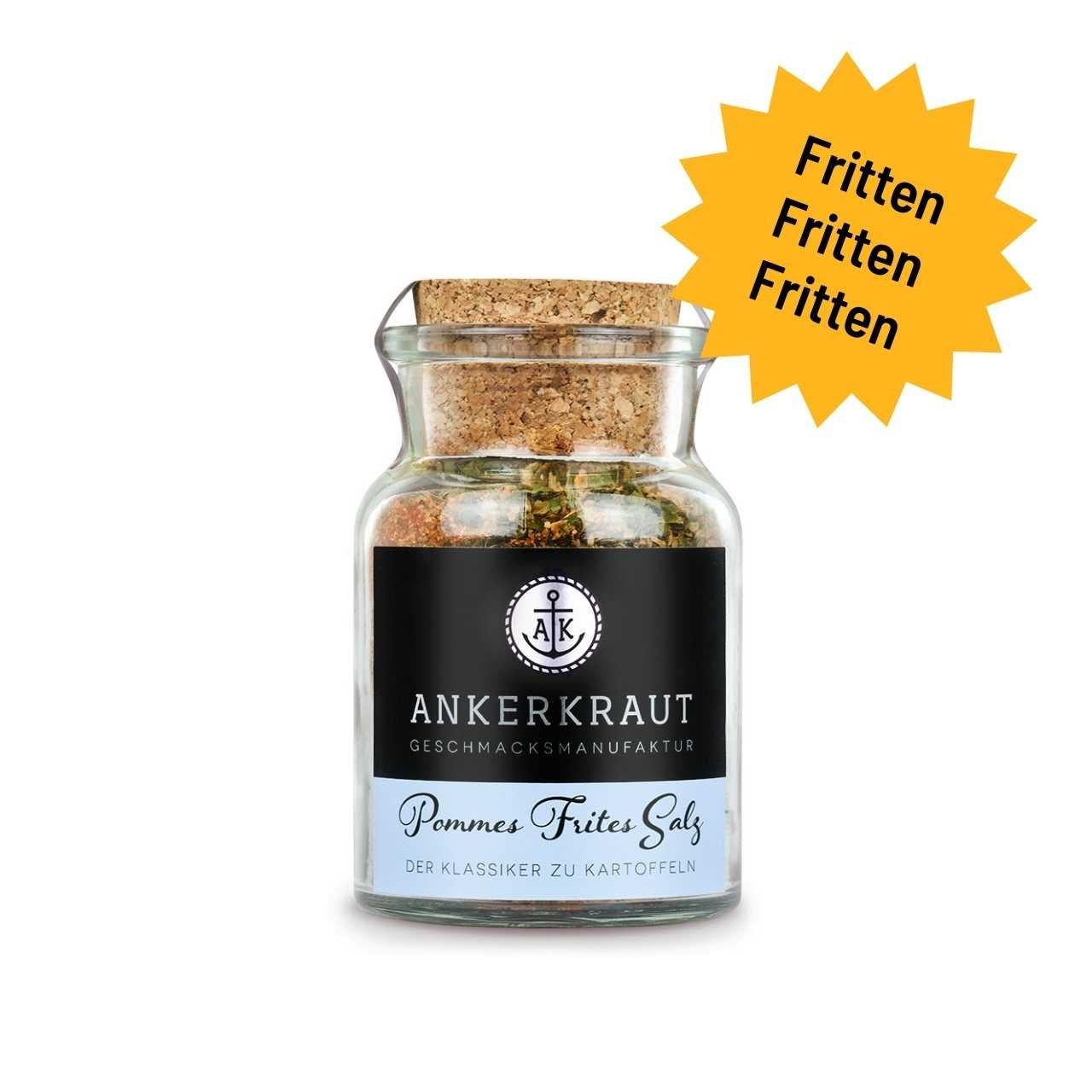 Ankerkraut Pommes Frites Salz, 130g Korkenglas