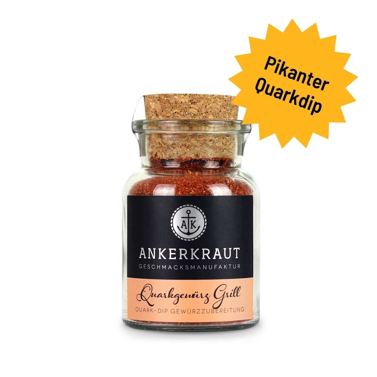 Ankerkraut Quarkgewürz Grill, 95g Korkenglas - Grillstar.deAnkerkraut Quarkgewürz Grill, 95g KorkenglasAnkerkrautGrillstar.de42603478903754260347890375