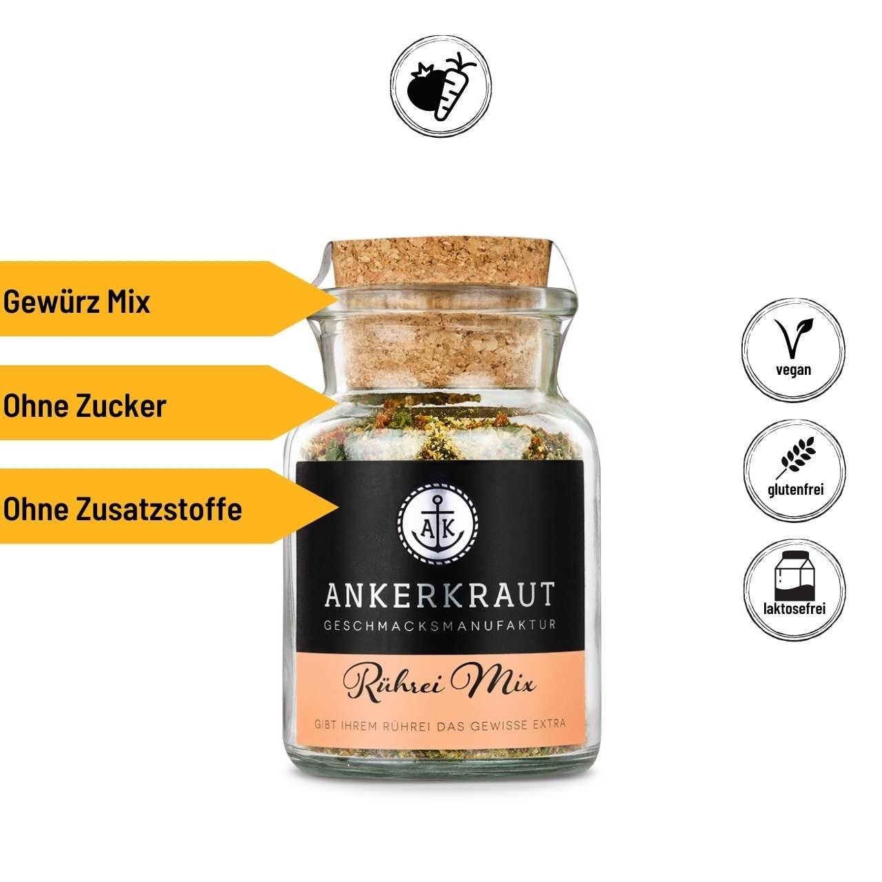 Ankerkraut Rührei Gewürz, 80g Korkenglas - Grillstar.deAnkerkraut Rührei Gewürz, 80g KorkenglasAnkerkrautGrillstar.de42603478968274260347896827