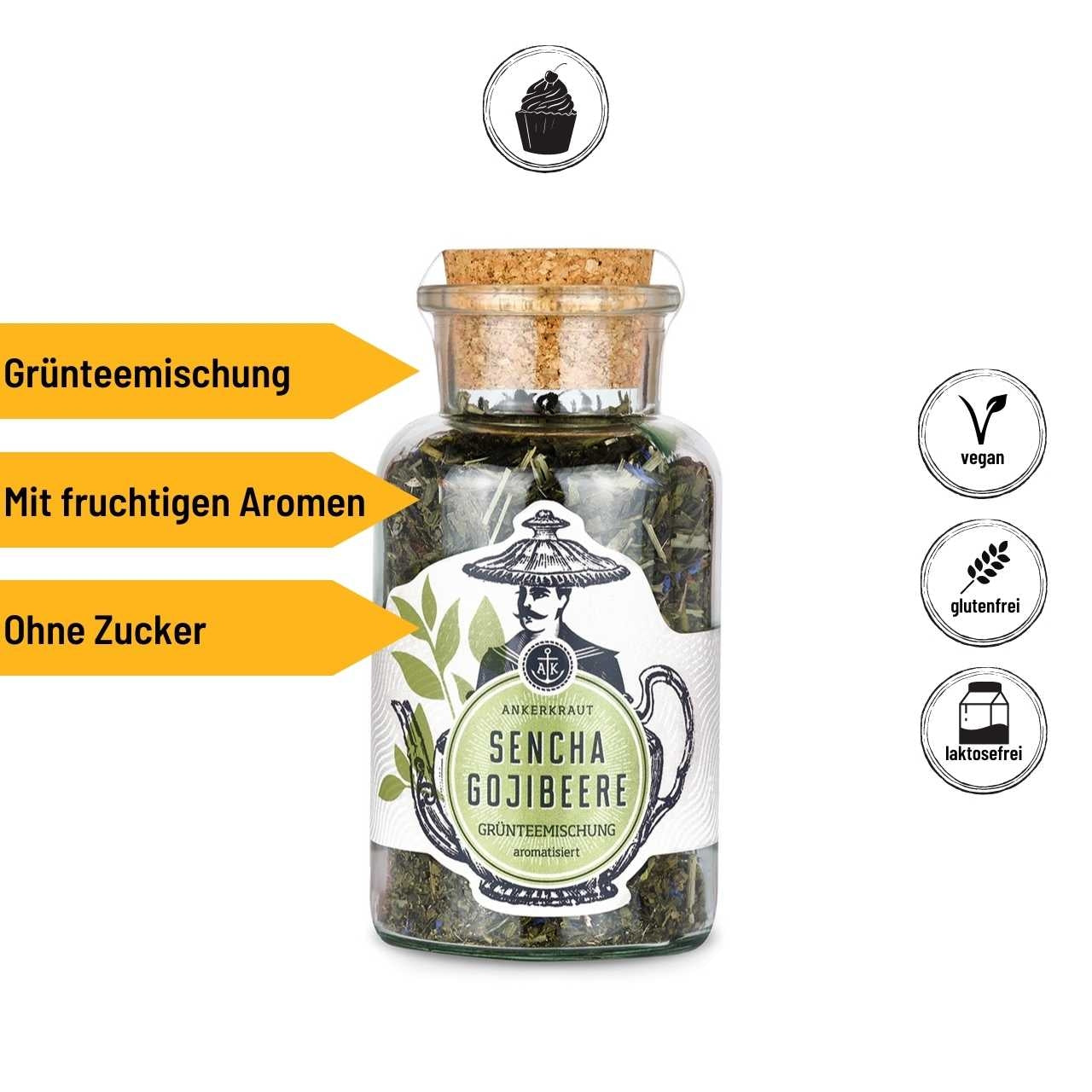 Ankerkraut Sencha Gojibeere - Grüntee