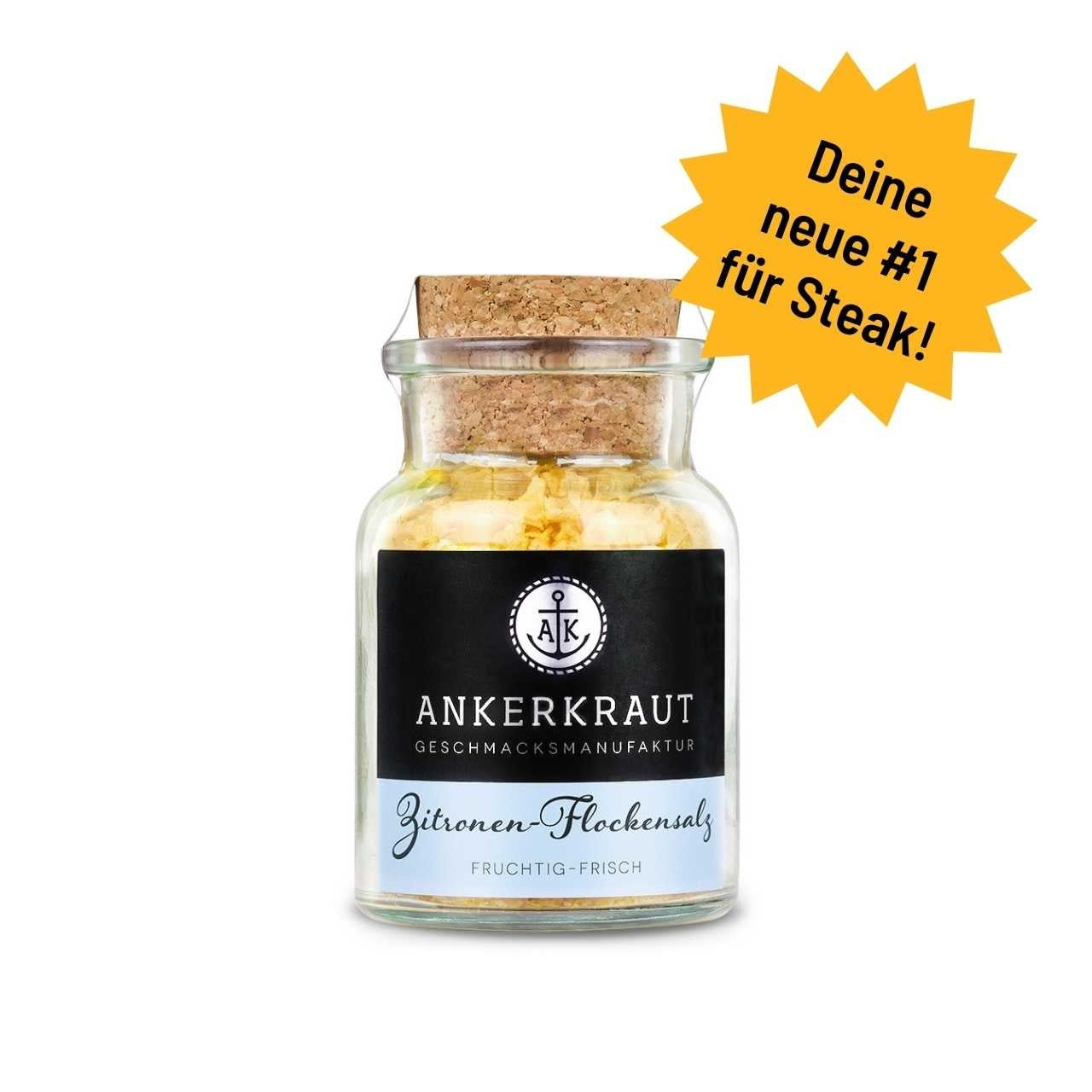 Ankerkraut Zitronen - Flockensalz, 100g Korkenglas - Grillstar.deAnkerkraut Zitronen - Flockensalz, 100g KorkenglasAnkerkrautGrillstar.de40629888400364062988840036