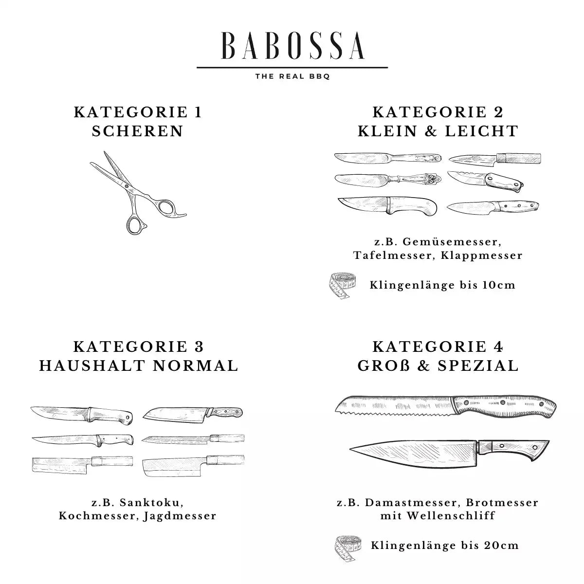 Babossa Messer Schleif Service - Grillstar.deBabossa Messer Schleif ServiceSchleifserviceBABOSSAGrillstar.de