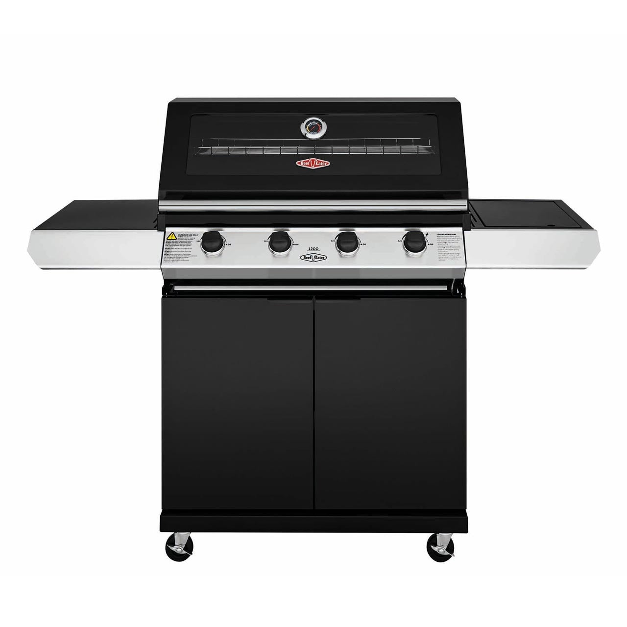 BeefEater 1200E Serie - 4 Brenner Grillwagen inkl. Seitenbrenner