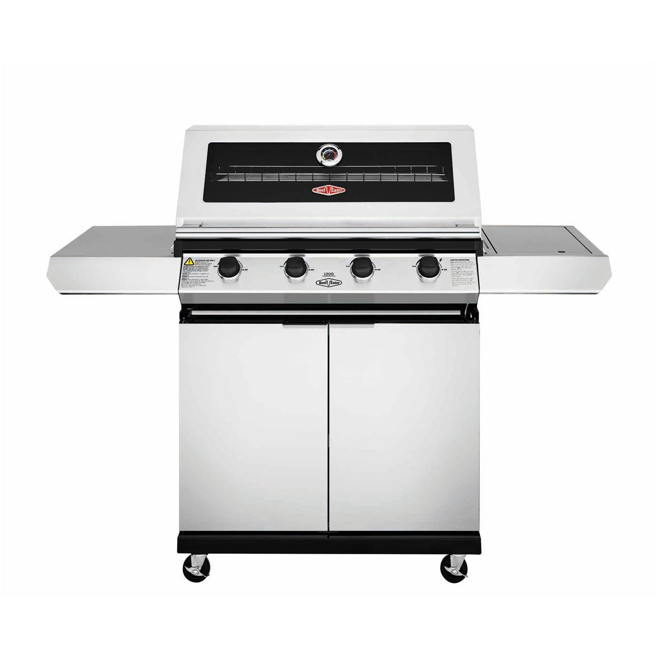 BeefEater 1200S Serie - 4 Brenner Grillwagen inkl. Seitenbrenner