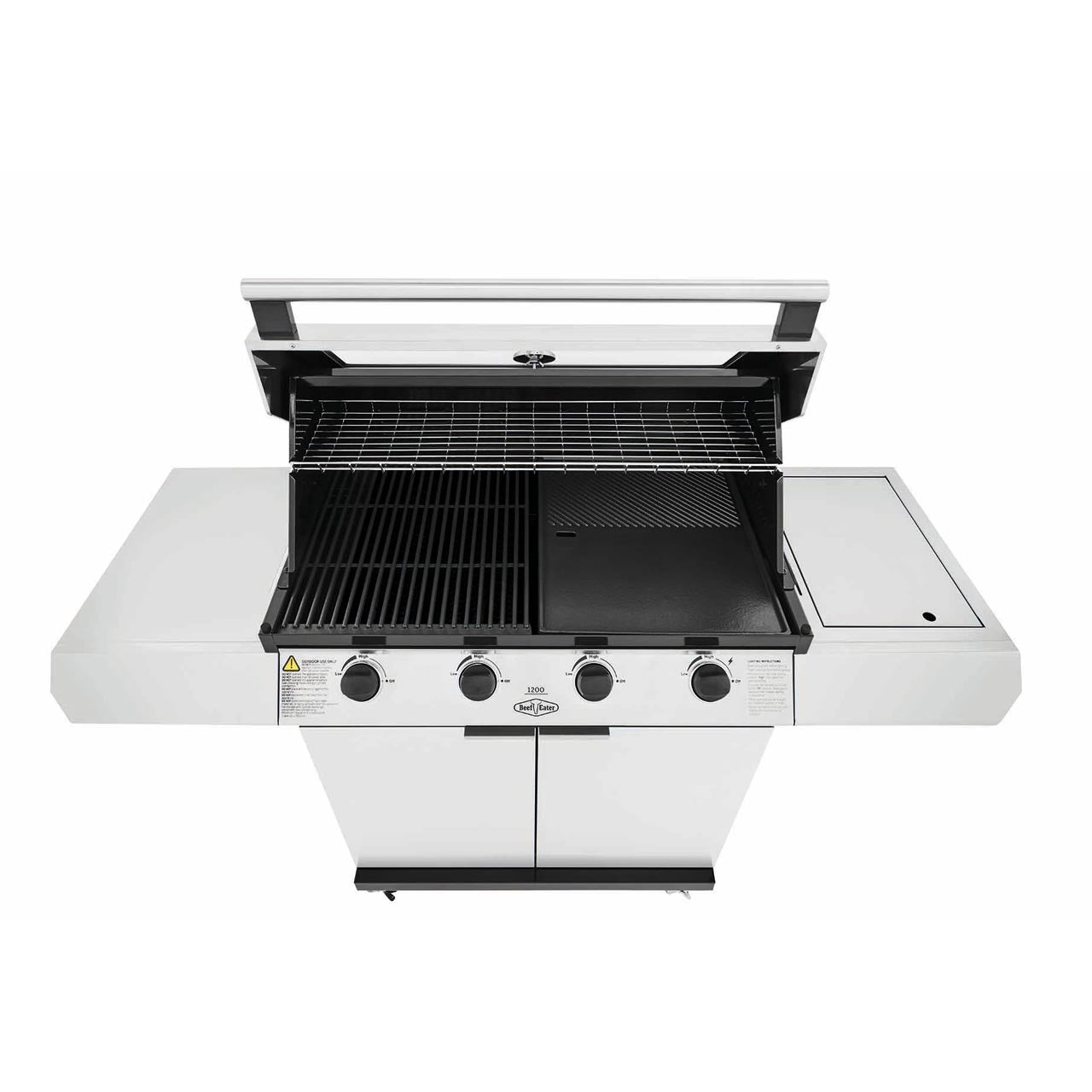 BeefEater 1200S Serie - 4 Brenner Grillwagen inkl. Seitenbrenner