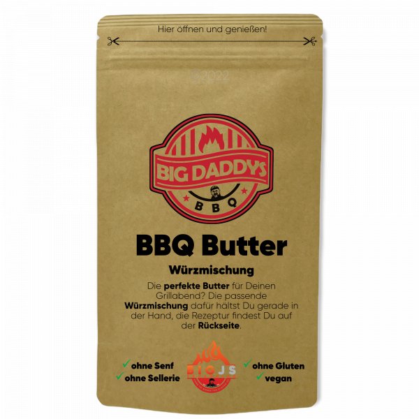 Big Daddys BBQ Butter, 250g Beutel - Grillstar.deBig Daddys BBQ Butter, 250g BeutelBig Daddys BBQGrillstar.debd430502504260769220262