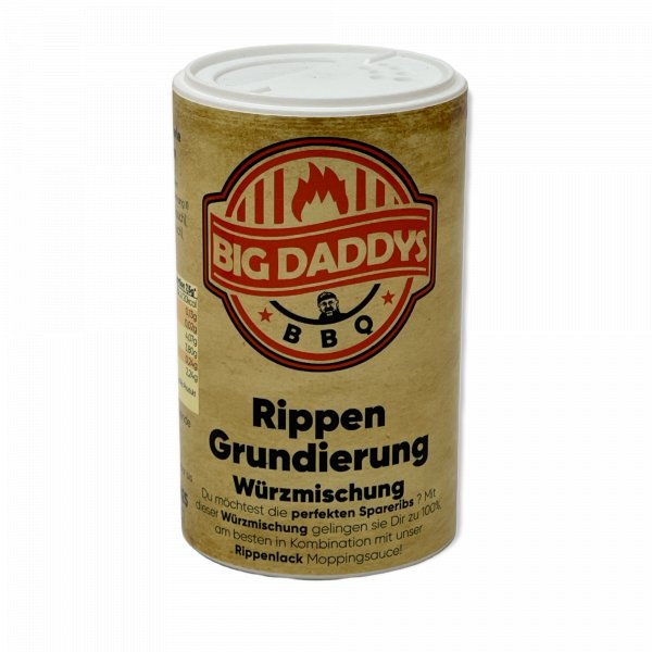 Big Daddys BBQ Rippen Grundierung, 100g Streuer - Grillstar.deBig Daddys BBQ Rippen Grundierung, 100g StreuerBig Daddys BBQGrillstar.debd430701004260769221122