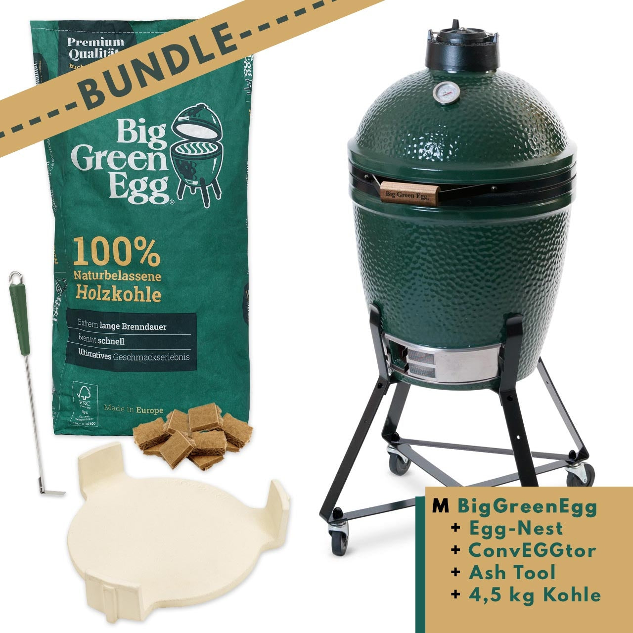 Big Green Egg Starter-Paket, Medium