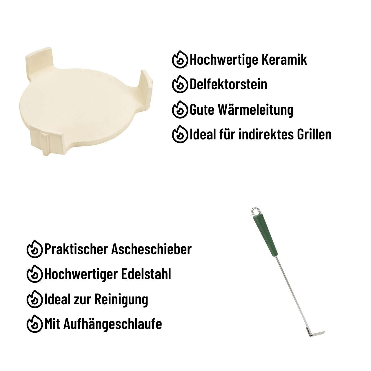 Big Green Egg XL EGG Starter Paket - inkl. LOOFTLIGHTER und NEST (6+1-teilig)