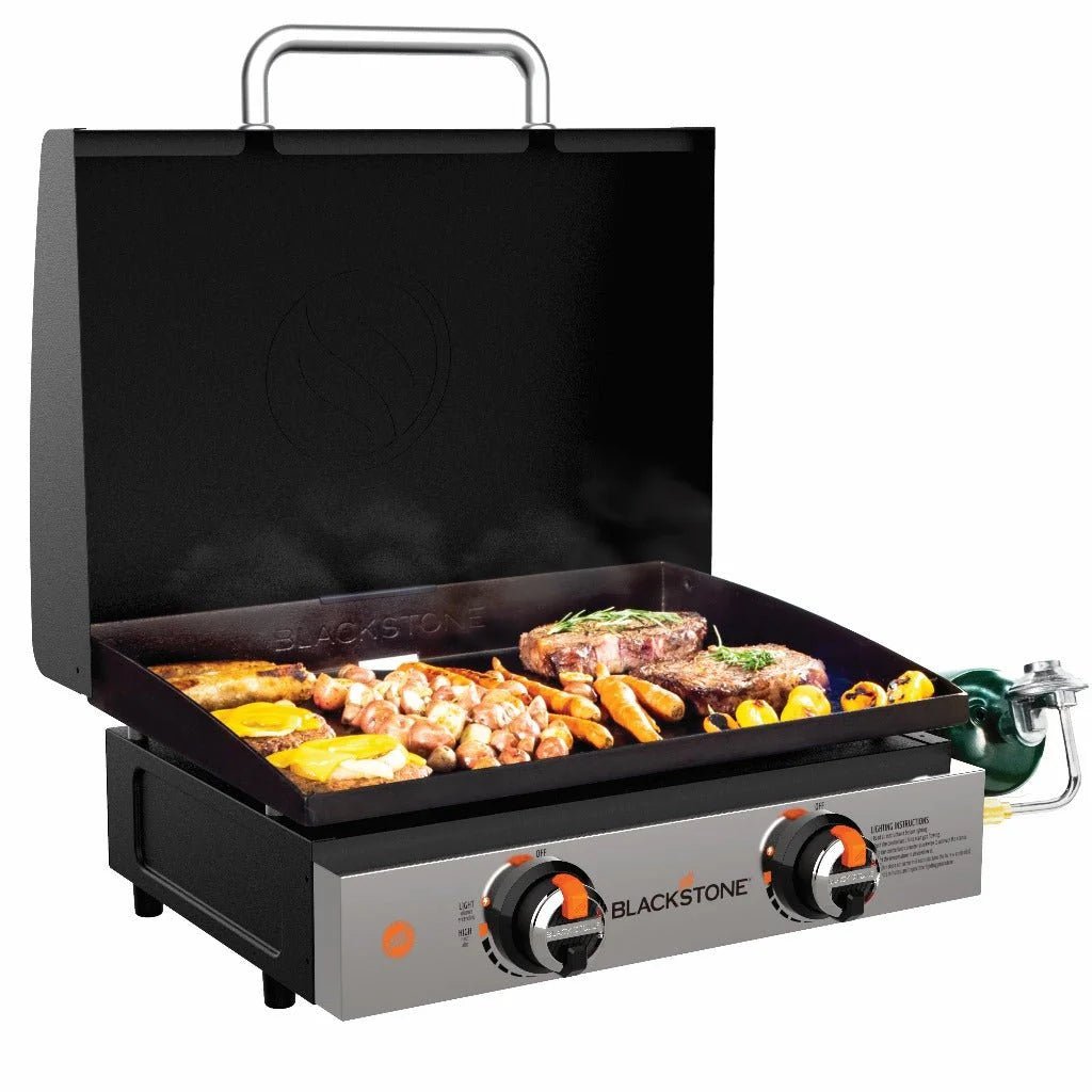 Blackstone 22″ Griddle Tischgrill mit 2 Brennern inkl. Deckel - Grillstar.deBlackstone 22″ Griddle Tischgrill mit 2 Brennern inkl. DeckelBlackstoneGrillstar.de2144EU