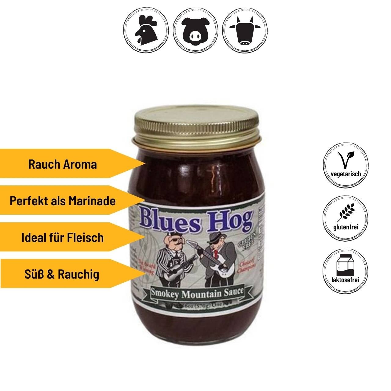 Blues Hog Smokey Mountain Sauce, 570g - Grillstar.deBlues Hog Smokey Mountain Sauce, 570gBlues HogGrillstar.deBH1302020665591001630