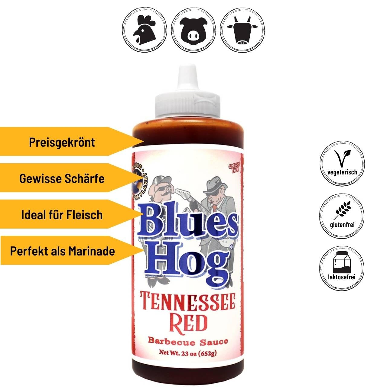 Blues Hog Tennessee Red Sauce, Squeeze Flasche