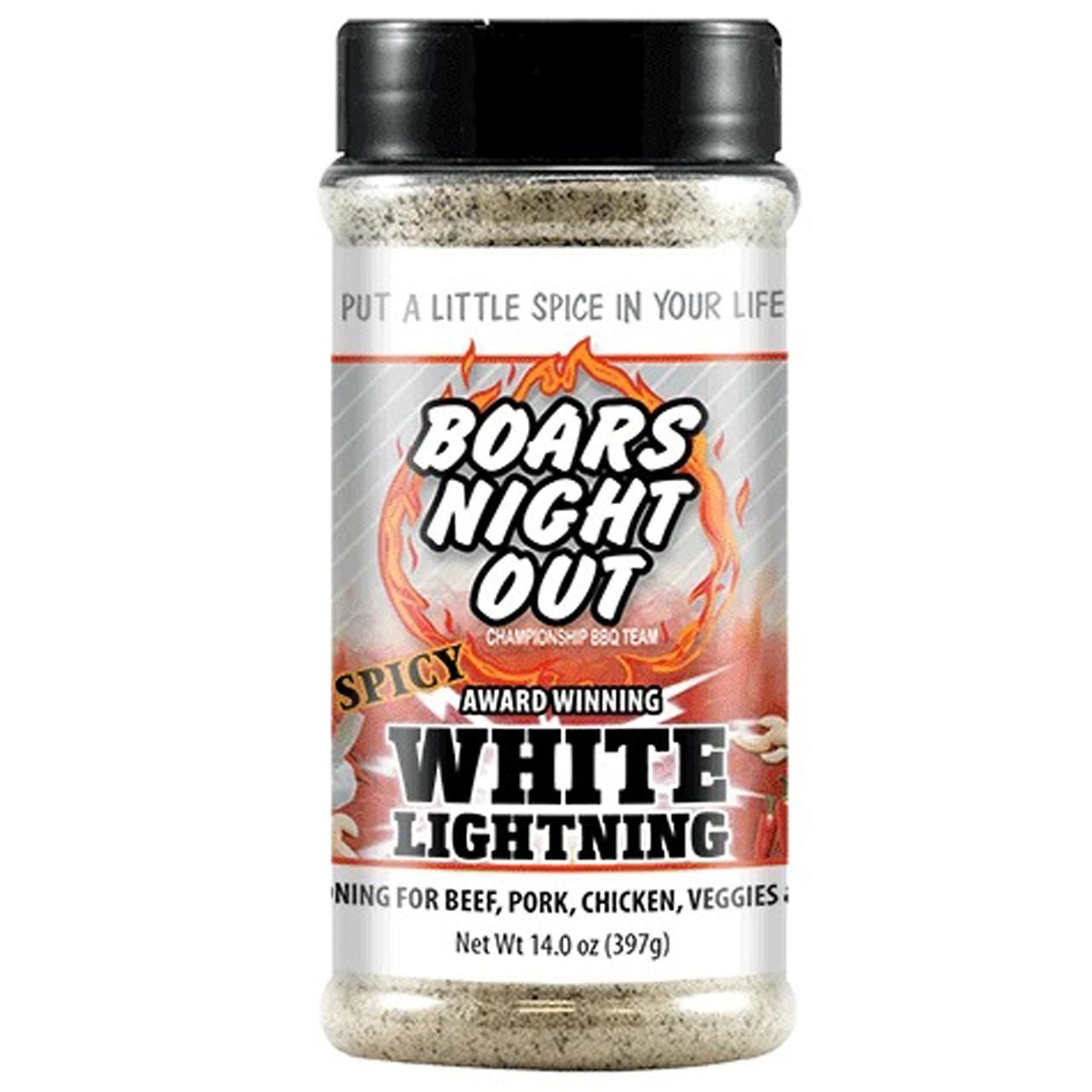 Boars Night Out Spicy White Lightning 397g - Grillstar.deBoars Night Out Spicy White Lightning 397gBoars Night OutGrillstar.deBNO147784867130000177