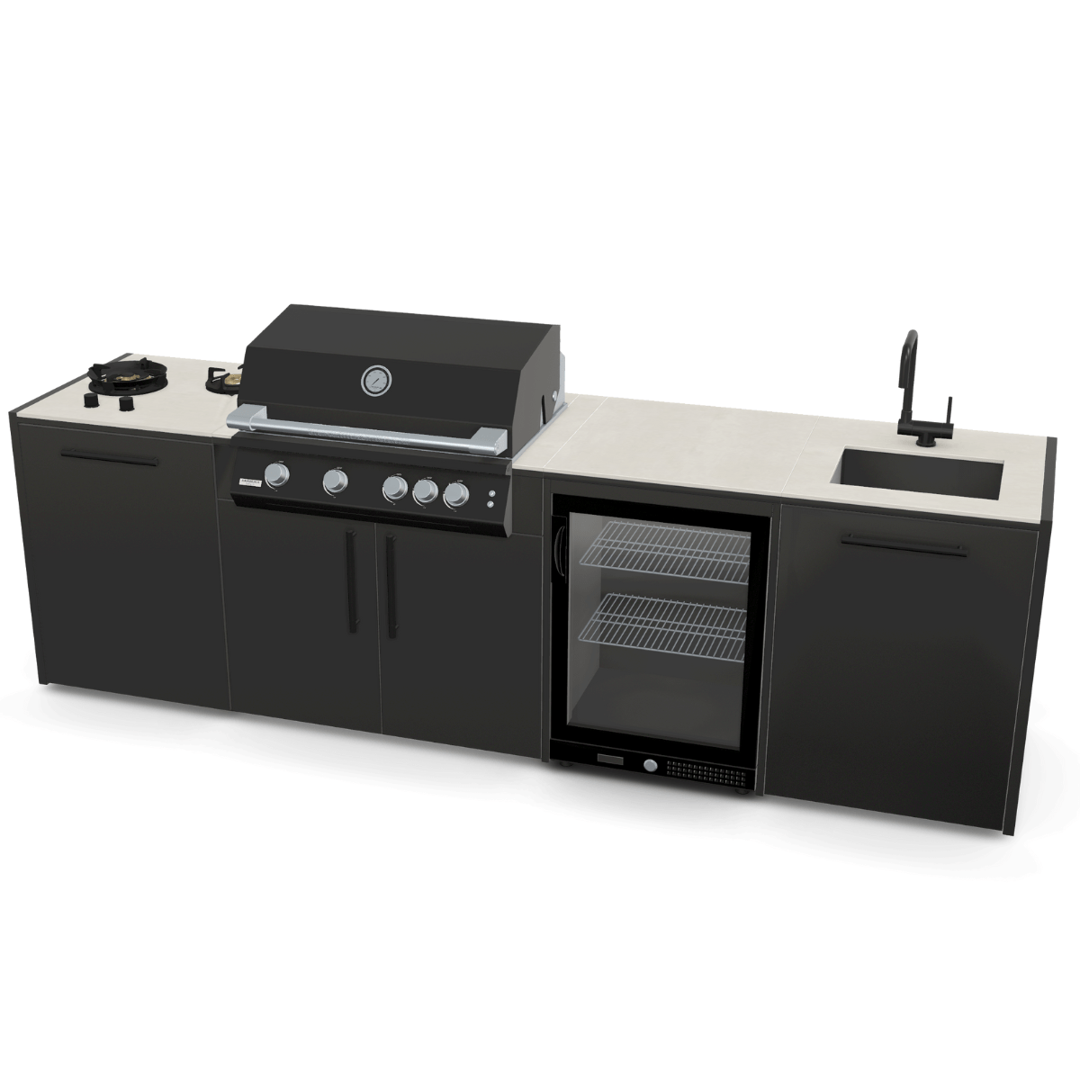 Brabura The Allrounder TWO Black & White - Grillstar.deBrabura The Allrounder TWO Black & WhiteAußenkücheBraburaGrillstar.de