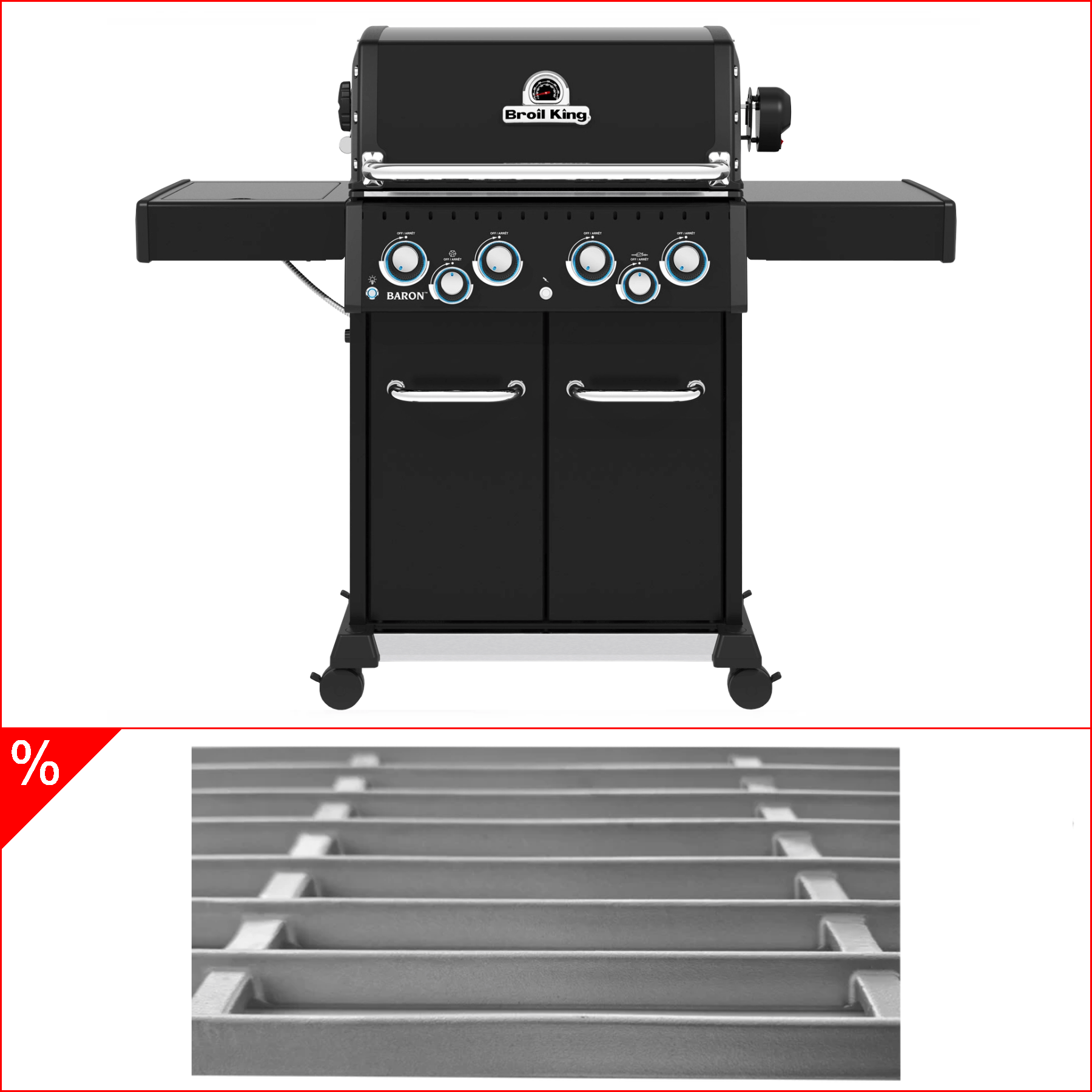 Broil King Baron 490 IR Shadow inkl. Drehspieß, Infrarot - Seitenbrenner & Edelstahlgussrost - Grillstar.deBroil King Baron 490 IR Shadow inkl. Drehspieß, Infrarot - Seitenbrenner & EdelstahlgussrostGrillbundleBroil KingGrillstar.de