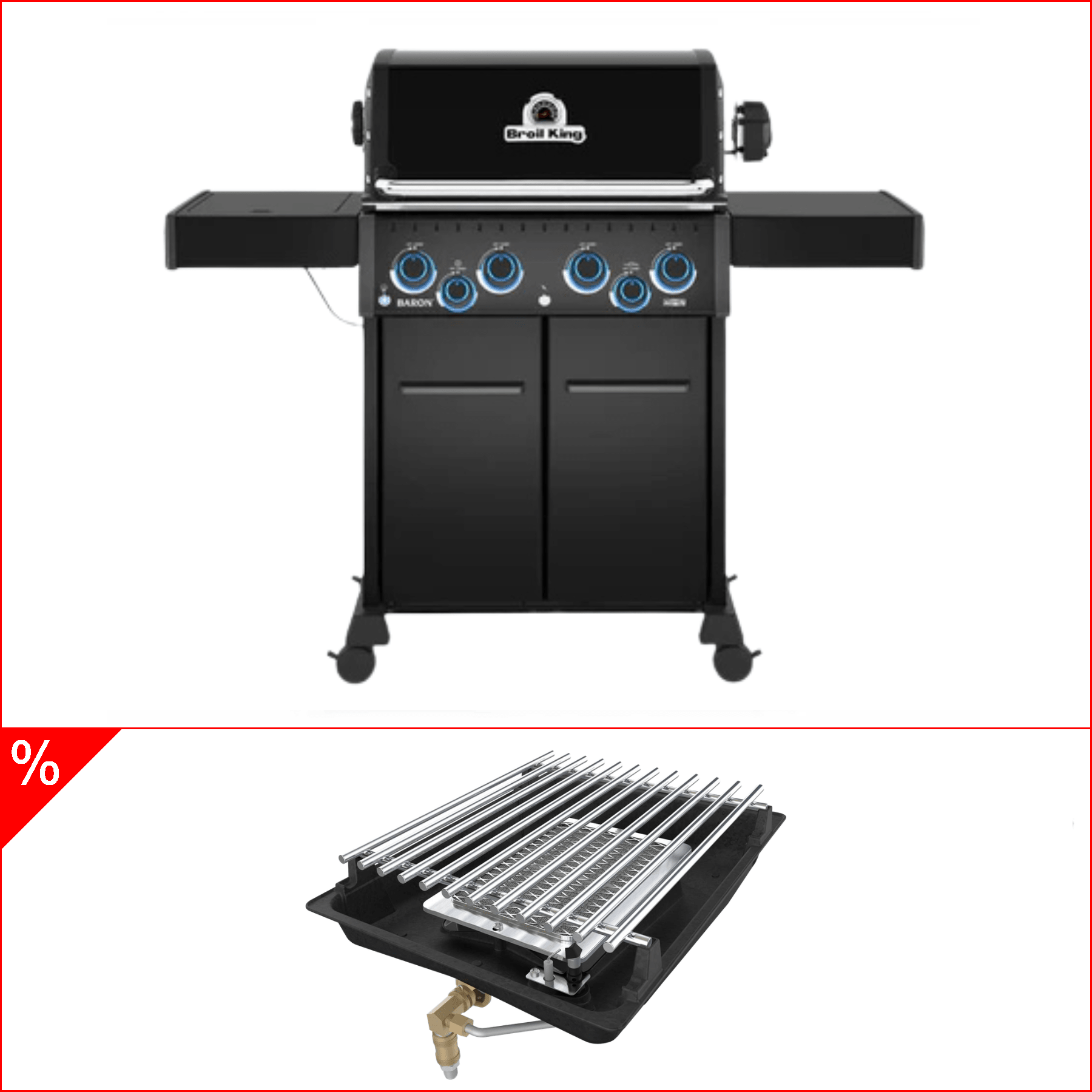 Broil King Baron 490 X Shadow Gasgrill (2026) inkl. Drehspieß & Infrarotbrenner - Grillstar.deBroil King Baron 490 X Shadow Gasgrill (2026) inkl. Drehspieß & InfrarotbrennerGrillGrillgoodsGrillstar.de
