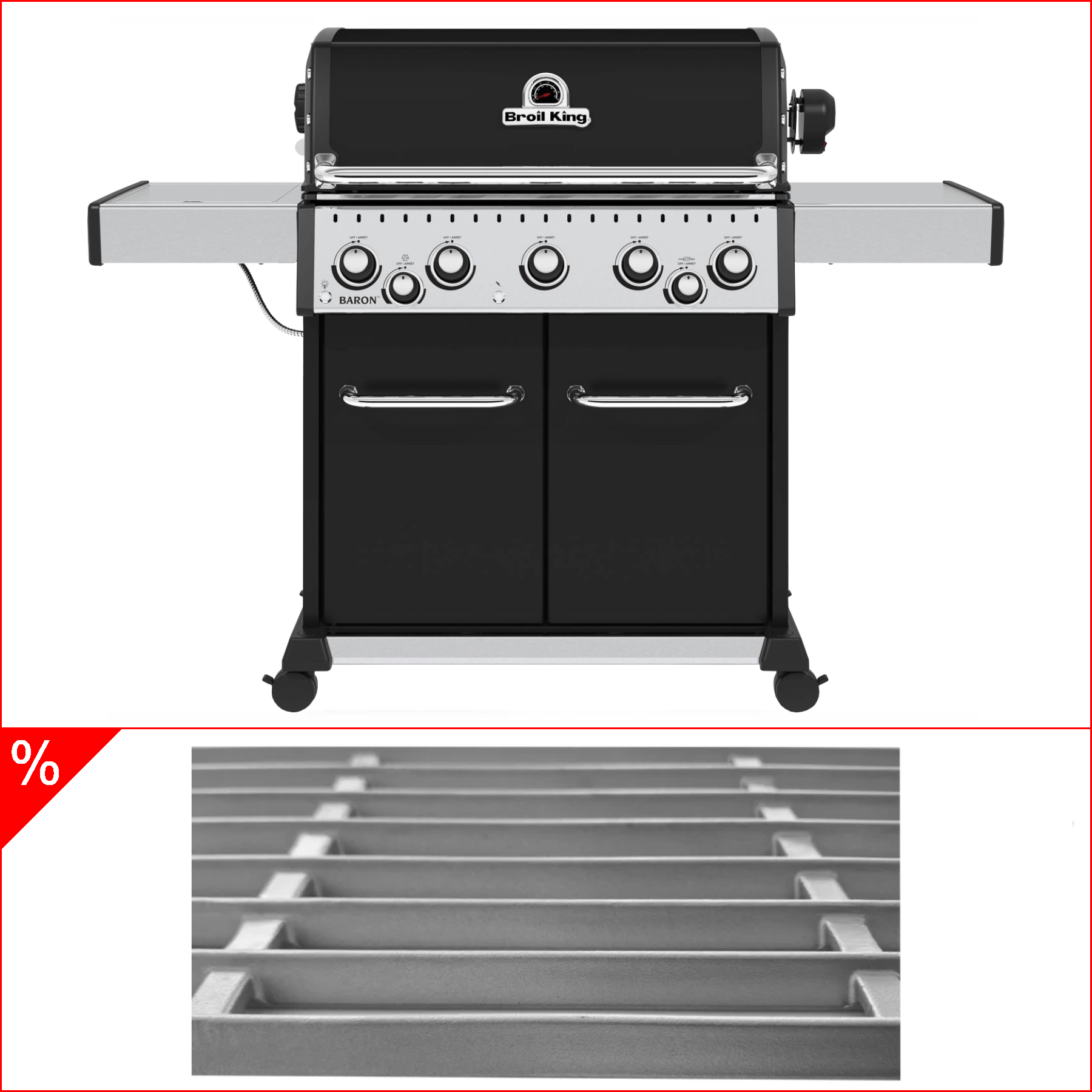 Broil King Baron 590 inkl. Drehspieß & Edelstahlgussrost - Grillstar.deBroil King Baron 590 inkl. Drehspieß & EdelstahlgussrostGrillbundleBroil KingGrillstar.de